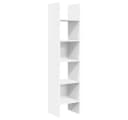 vidaXL Bücherregal Weiß 5 Fächer Holzwerkstoff Modern Bild 2