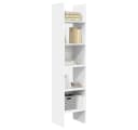 vidaXL Bücherregal Weiß 5 Fächer Holzwerkstoff Modern Bild 4