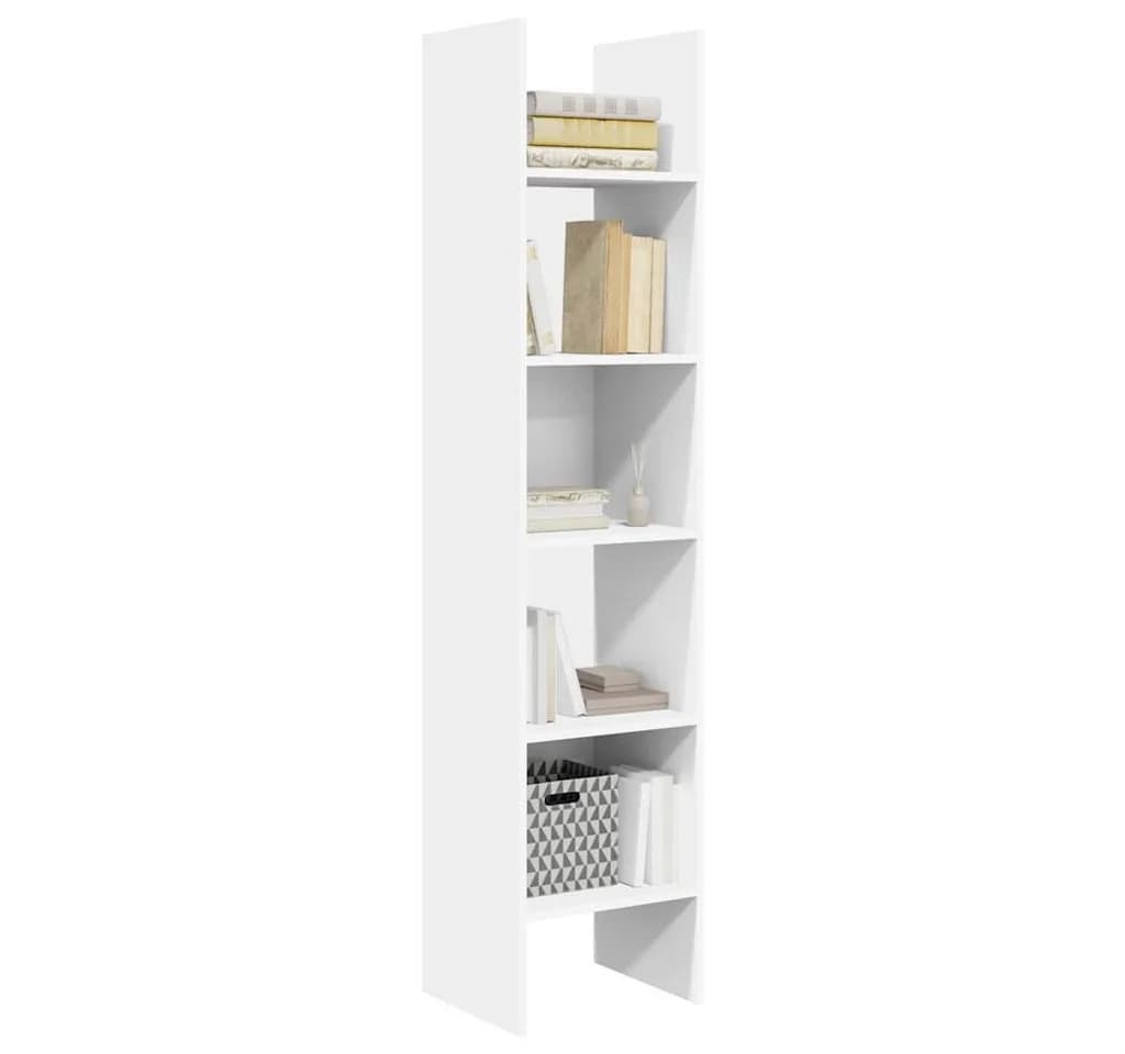 vidaXL Bücherregal Weiß 5 Fächer Holzwerkstoff Modern - Bild 4