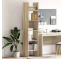 vidaXL Bücherregal Sonoma-Eiche 5 Fächer Holzwerkstoff Bild 1