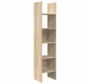vidaXL Bücherregal Sonoma-Eiche 5 Fächer Holzwerkstoff Bild 2