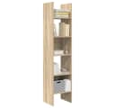 vidaXL Bücherregal Sonoma-Eiche 5 Fächer Holzwerkstoff Bild 4