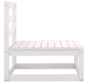 vidaXL Sofaelement 2-tlg. Garten-Lounge-Set Weiß Kiefer Massivholz Bild 5