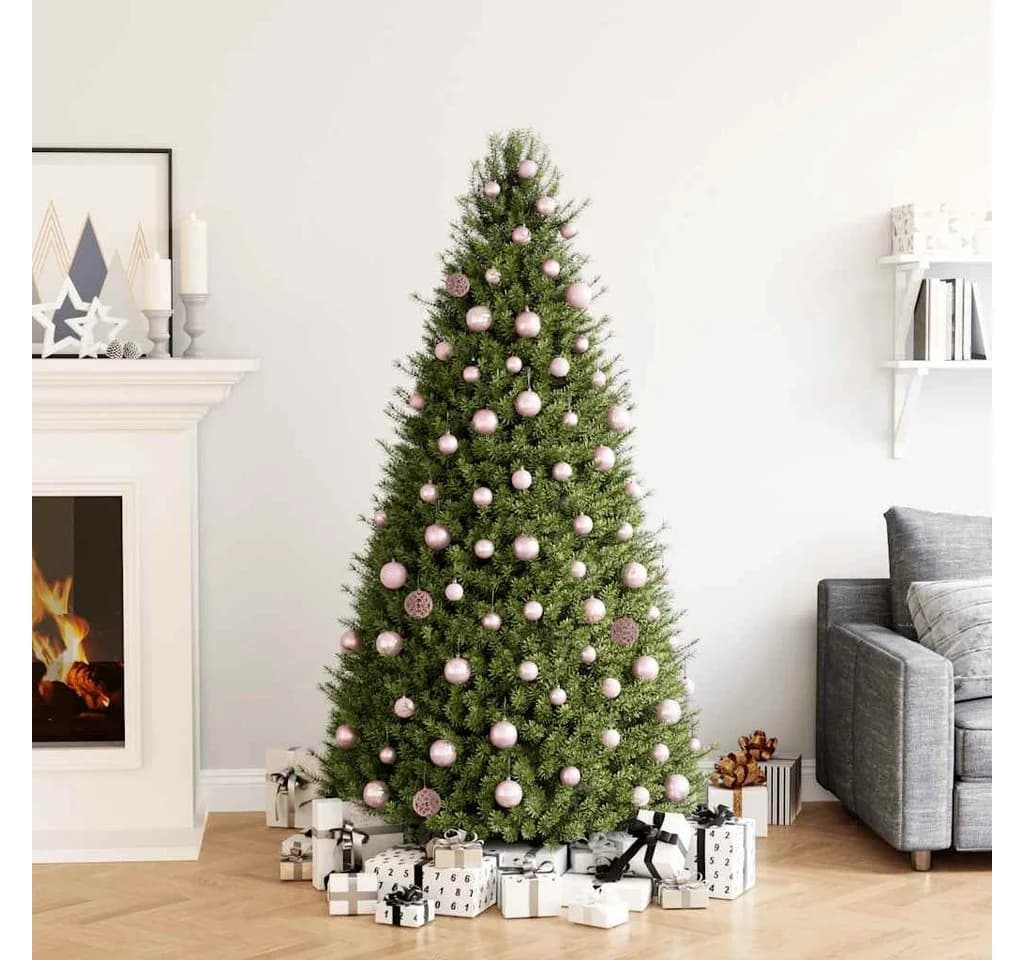vidaXL Christbaumschmuck 100-tlg. Weihnachtskugel-Set Rosa