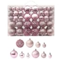 vidaXL Christbaumschmuck 100-tlg. Weihnachtskugel-Set Rosa Bild 2