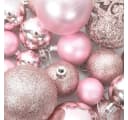vidaXL Christbaumschmuck 100-tlg. Weihnachtskugel-Set Rosa Bild 5