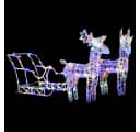 VIDAXL LED Dekofigur Rentiere & Schlitten 160 LEDs 130 cm Acryl Bild 3