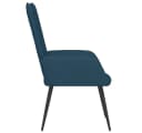 vidaXL Sessel Relaxsessel Blau Samt Bild 4