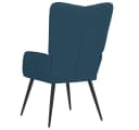 vidaXL Sessel Relaxsessel Blau Samt Bild 5