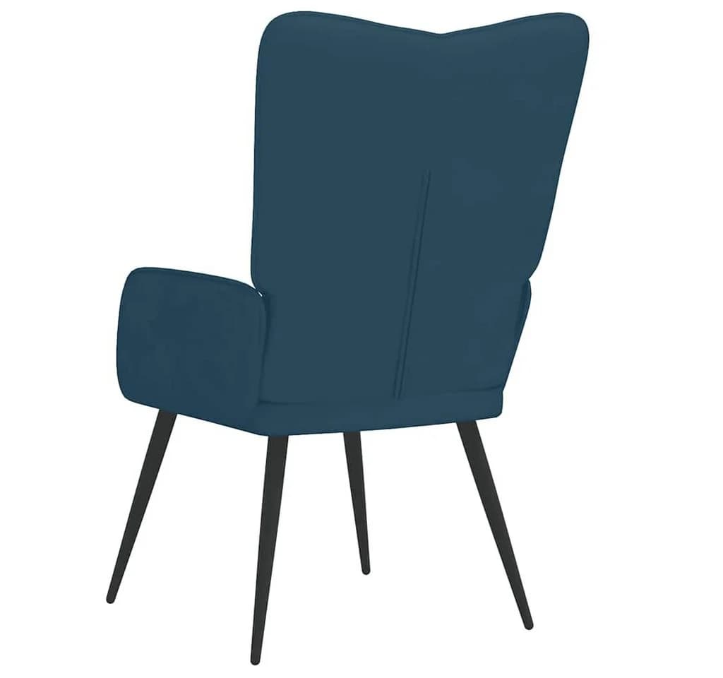vidaXL Sessel Relaxsessel Blau Samt - Bild 5
