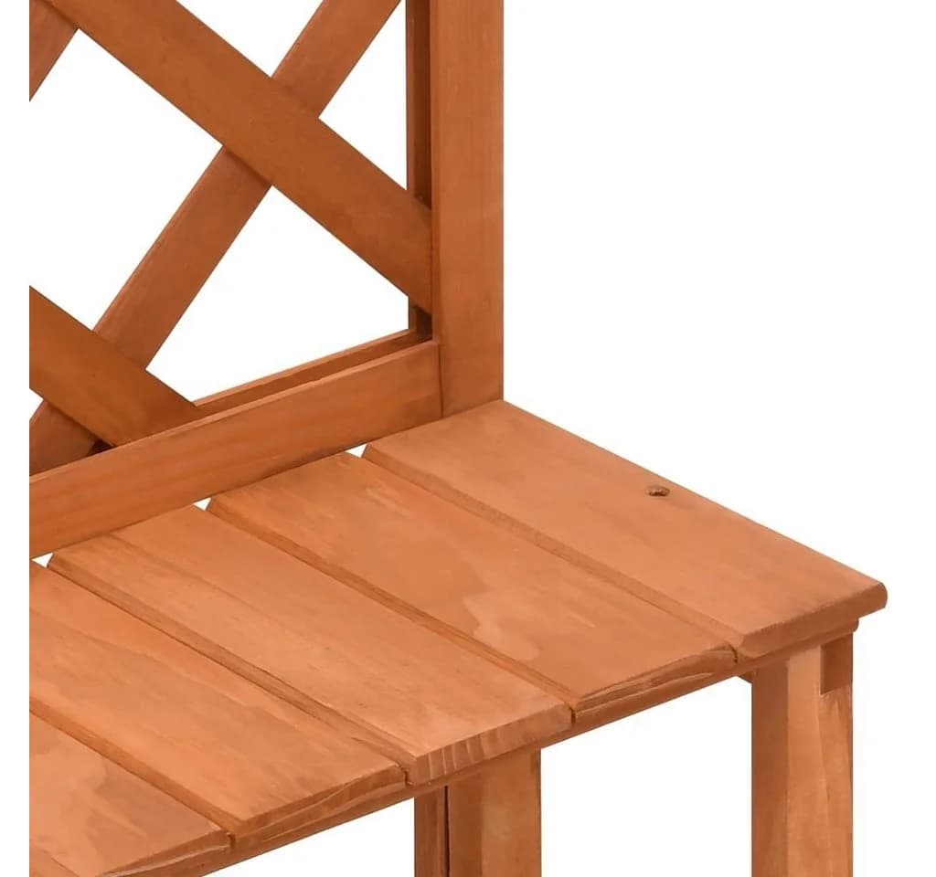 vidaXL Blumentreppe mit Rankgitter Massivholz Tanne Braun - Bild 5