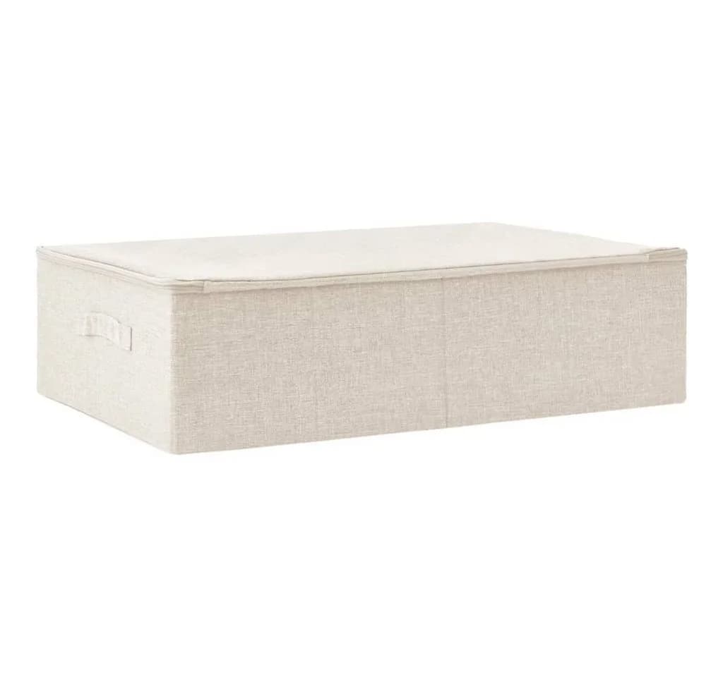 vidaXL Aufbewahrungsbox Creme Faltbar Stoff - Bild 2