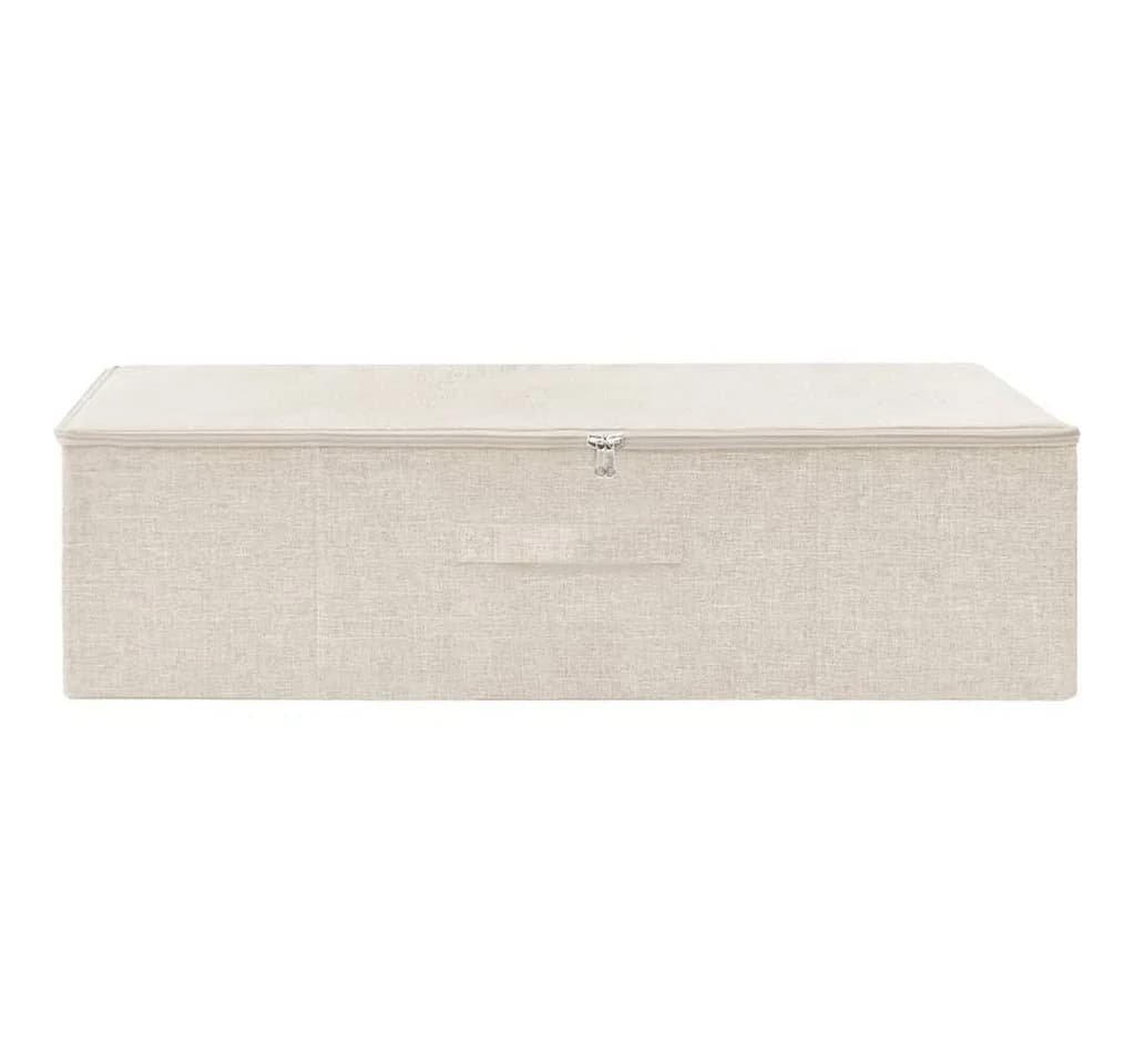 vidaXL Aufbewahrungsbox Creme Faltbar Stoff - Bild 3