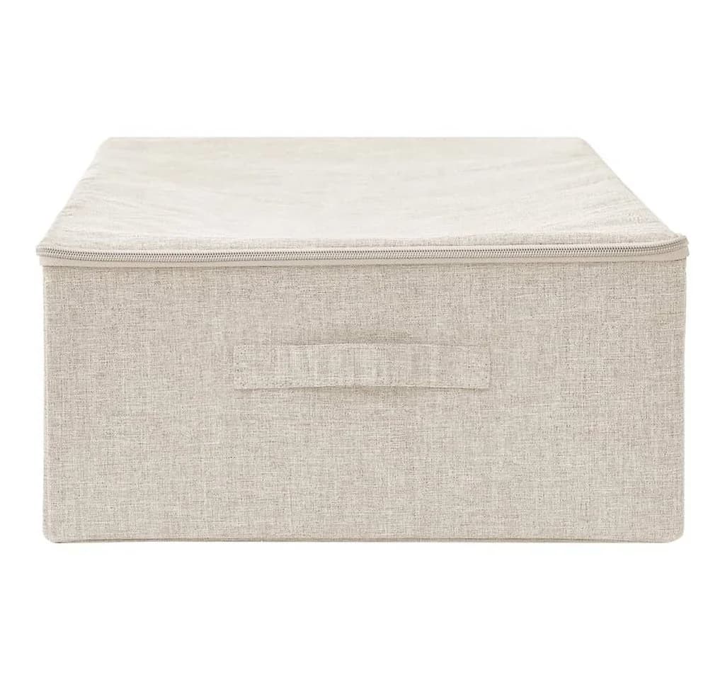 vidaXL Aufbewahrungsbox Creme Faltbar Stoff - Bild 4