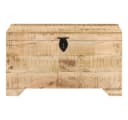 vidaXL Aufbewahrungsbox Truhe Massivholz Braun Bild 1