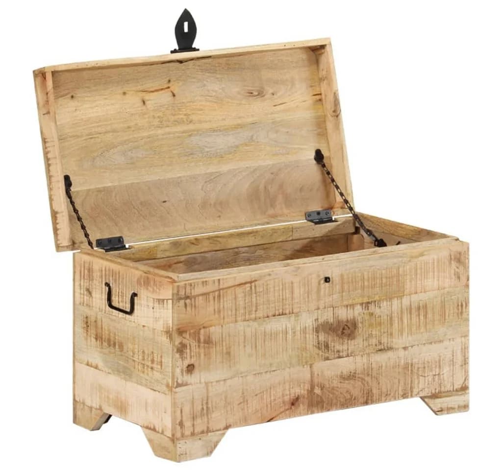 vidaXL Aufbewahrungsbox Truhe Massivholz Braun - Bild 4