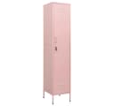 vidaXL Fächerschrank Rosa Stahl mit 4 Böden Bild 2