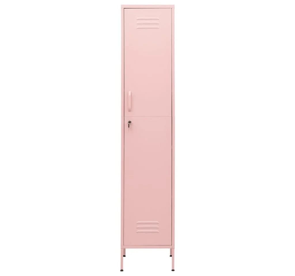 vidaXL Fächerschrank Rosa Stahl mit 4 Böden - Bild 3