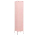 vidaXL Fächerschrank Rosa Stahl mit 4 Böden Bild 4
