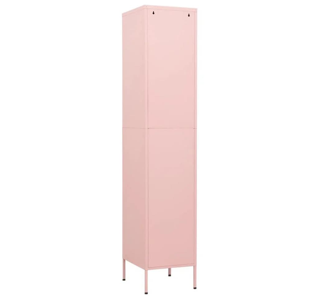 vidaXL Fächerschrank Rosa Stahl mit 4 Böden - Bild 4