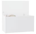 vidaXL Truhe Weiß Aufbewahrung Holz 84x42x46 cm Bild 2