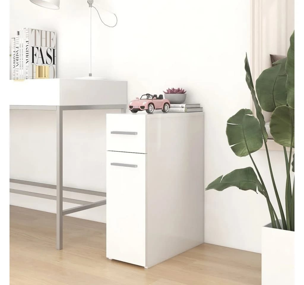vidaXL Apothekerschrank Weiß 20x45,5x60 cm Spanplatte - Bild 2