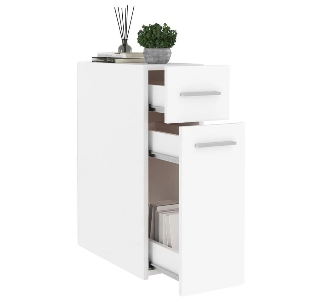 vidaXL Apothekerschrank Weiß 20x45,5x60 cm Spanplatte - Bild 4