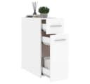 vidaXL Apothekerschrank Weiß 20x45,5x60 cm Spanplatte Bild 5