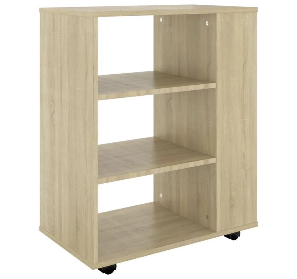 vidaXL Rollcontainer Rollschrank Sonoma-Eiche Holzwerkstoff - Bild 2