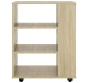 vidaXL Rollcontainer Rollschrank Sonoma-Eiche Holzwerkstoff Bild 4
