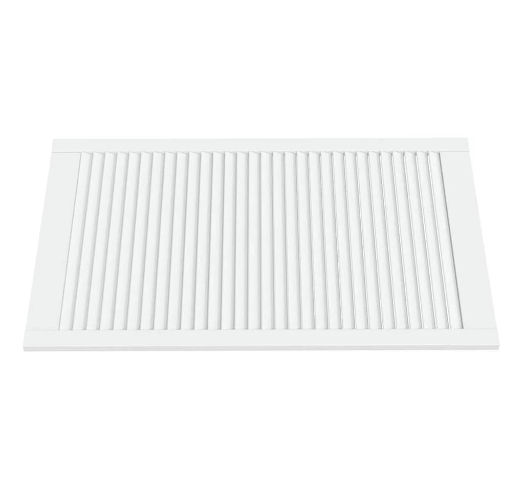 vidaXL Schranktür Lamellen-Design Weiß Massivholz 2 Stk - Bild 3