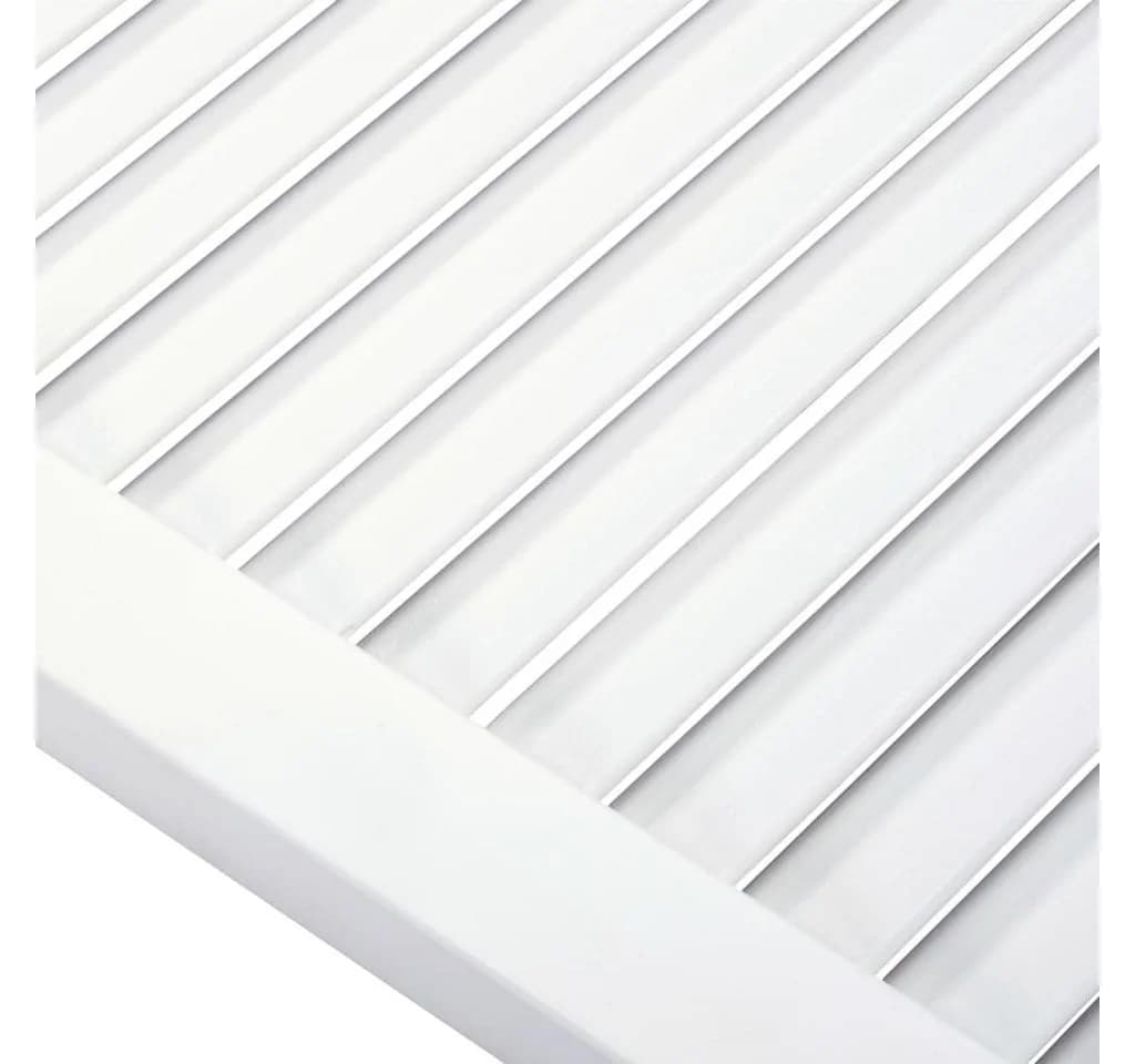 vidaXL Schranktür Lamellen-Design Weiß Massivholz 2 Stk - Bild 4