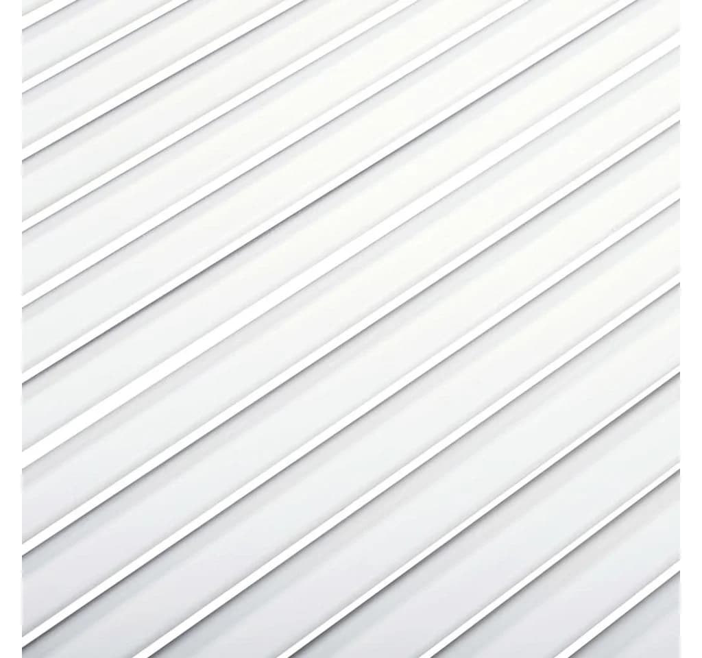 vidaXL Schranktür Lamellen-Design Weiß Massivholz 2 Stk - Bild 5