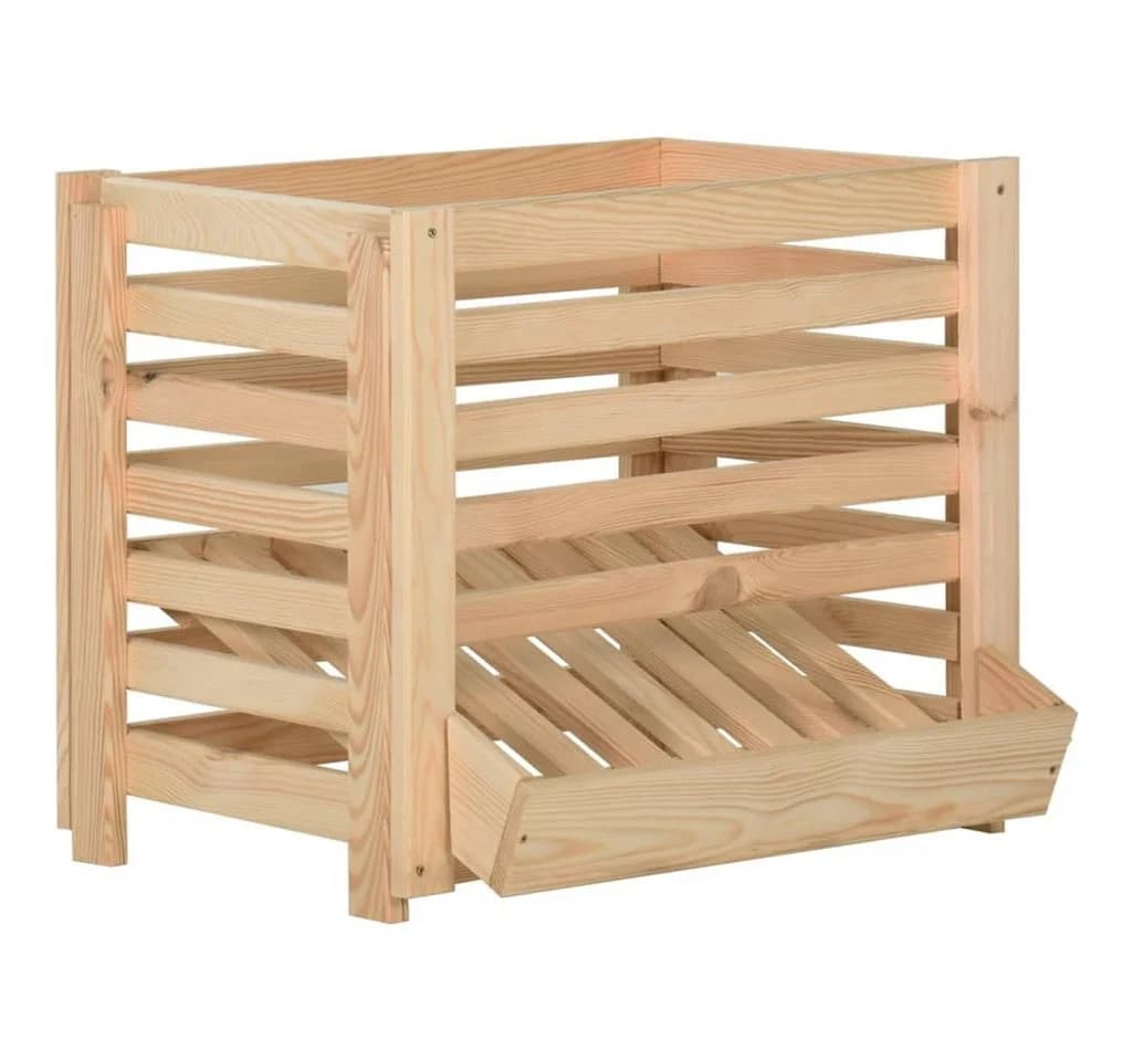 vidaXL Aufbewahrungsbox Kartoffelkiste Massivholz Kiefer - Bild 2