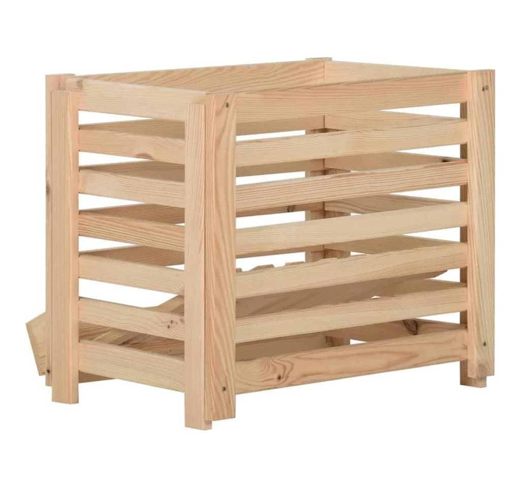 vidaXL Aufbewahrungsbox Kartoffelkiste Massivholz Kiefer - Bild 5