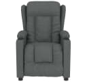 vidaXL Massagesessel Dunkelgrau Stoff 6-Punkt Vibrationsmassage Bild 3