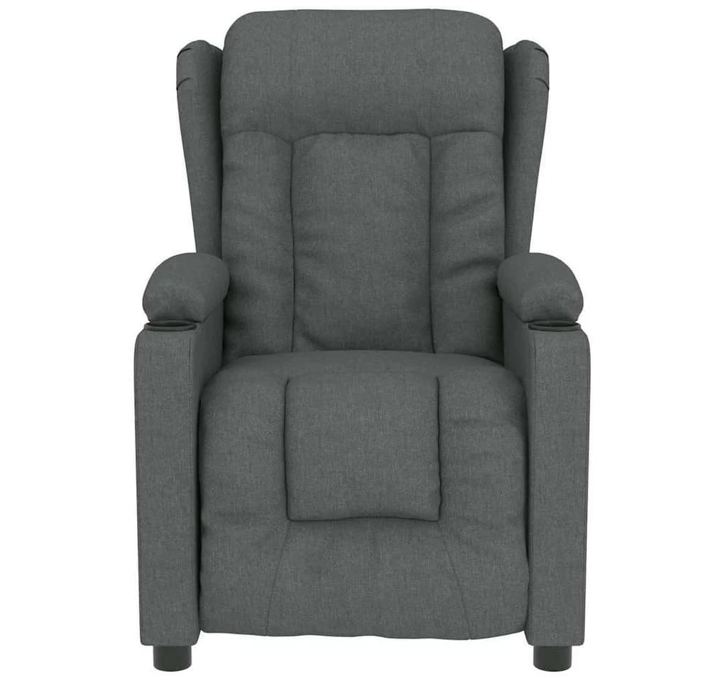 vidaXL Massagesessel Dunkelgrau Stoff 6-Punkt Vibrationsmassage - Bild 3