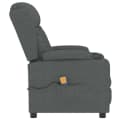 vidaXL Massagesessel Dunkelgrau Stoff 6-Punkt Vibrationsmassage Bild 4