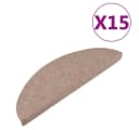 vidaXL Stufenmatten Selbstklebend 15 Stk. Beige Nadelfilz Bild 2