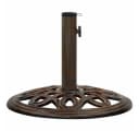 vidaXL Schirmhalter Bronzen Gusseisen mit Adapter Bild 4