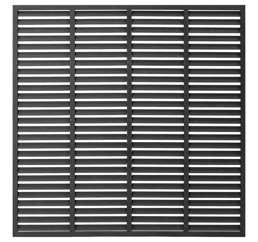 vidaXL Gartenzaun Lamellenzaun WPC Grau 180x180 cm - Bild 2