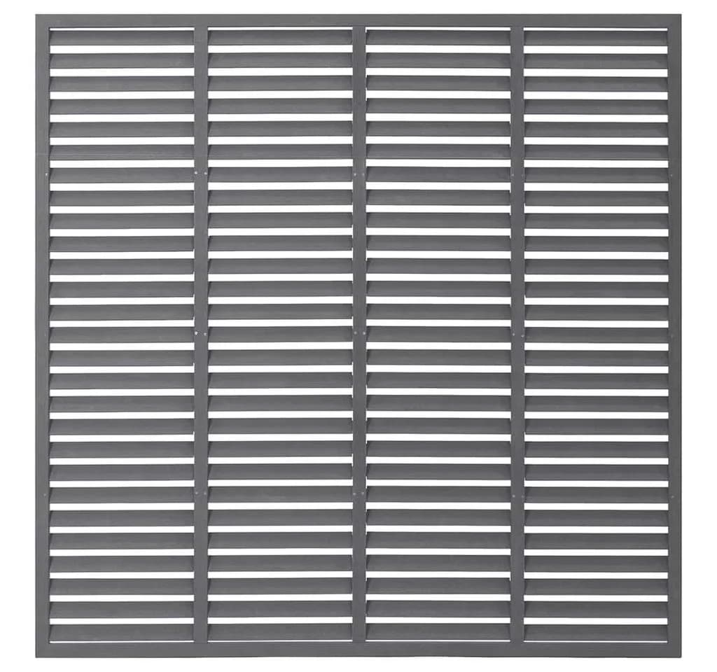 vidaXL Gartenzaun Lamellenzaun WPC Grau 180x180 cm - Bild 3