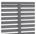 vidaXL Gartenzaun Lamellenzaun WPC Grau 180x180 cm Bild 4
