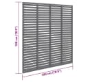vidaXL Gartenzaun Lamellenzaun WPC Grau 180x180 cm Bild 5