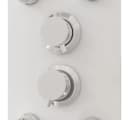 vidaXL Duschsystem Duschpaneel Glas Weiß Bild 5