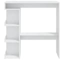 vidaXL Bartisch mit Regal Weiß 100x50x101,5 cm Holzwerkstoff Bild 5