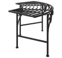 vidaXL Gartenbank Baumbank 113 cm Schwarz Stahl Bild 4