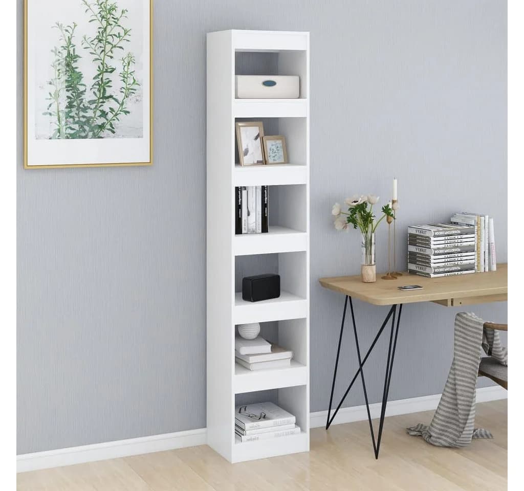 vidaXL Bücherregal Raumteiler Weiß Holz - Bild 2