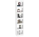 vidaXL Bücherregal Raumteiler Weiß Holz Bild 3