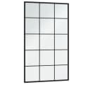 vidaXL Spiegel 100 x 60 cm Wandspiegel Schwarz Metall Bild 3